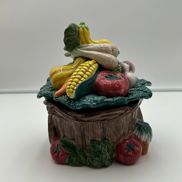 Candy Dish Mixed Vegetables on Wheelbarrow, Fitz and Floyd, 1998 - Picture 1 of 16